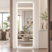 LED Full Length Mirror With Frosted Edge Lighting, 3 Color Temperatures Daily Nest