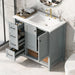Modern Bathroom Vanity With Sink Top, 2 Doors And 2 Drawers Hearth and Haven