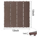 Plastic Interlocking Deck Tiles, Patio Flooring Outdoor Waterproof All Weather Use Daily Nest