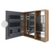 Wall Mounted Bathroom Mirror Cabinet, Adjustable Shelves - Imitative Oak Home Essentials