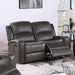 Manual Reclining Loveseat With Horizontal And Vertical Tufting Home Essentials