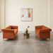 2 Piece Sofa Set With Tufted Back And Deep Seating Home Essentials