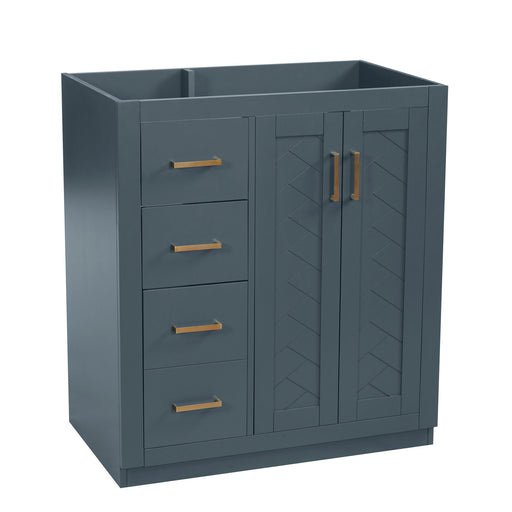 Retro Style Bathroom Vanity With 3 Drawers & Soft-Closing Doors Hearth and Haven