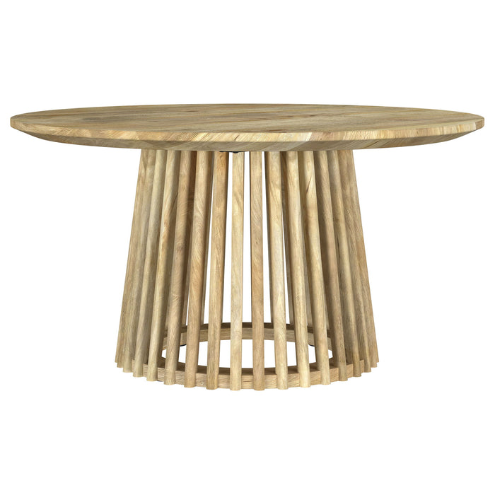 Diana - 2 Piece Round Coffee And End Table Set - Natural Furniture Max
