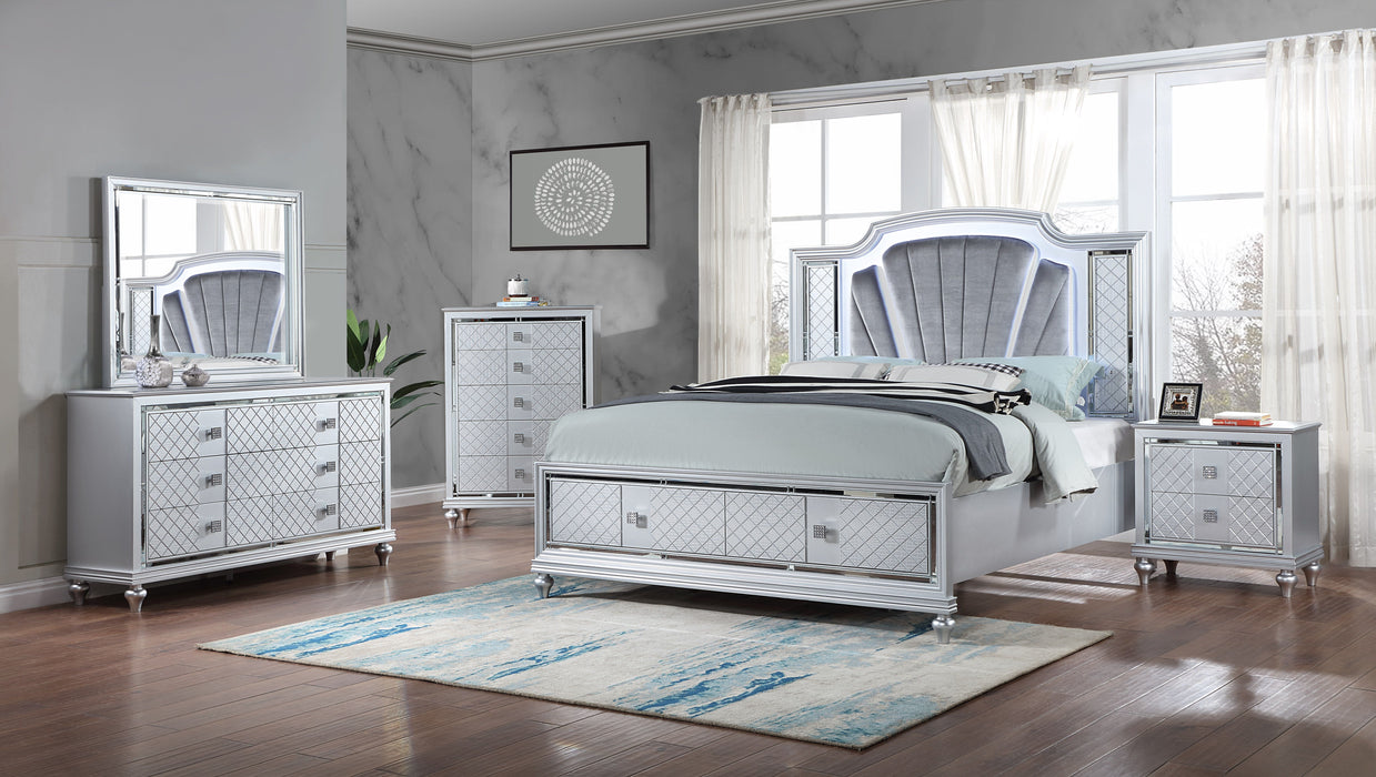 Neo - Nightstand - Silver