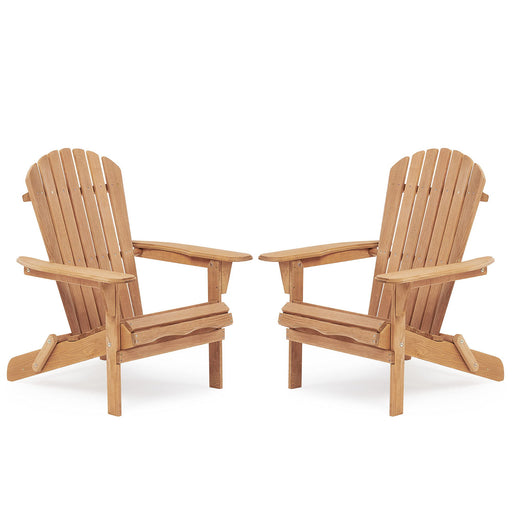 Lounge Patio Chair For Garden Outdoor Wooden Folding Adirondack Chair (Set of 2) Solid Cedar Wood Lounge Patio Chair For Garden Home Essentials