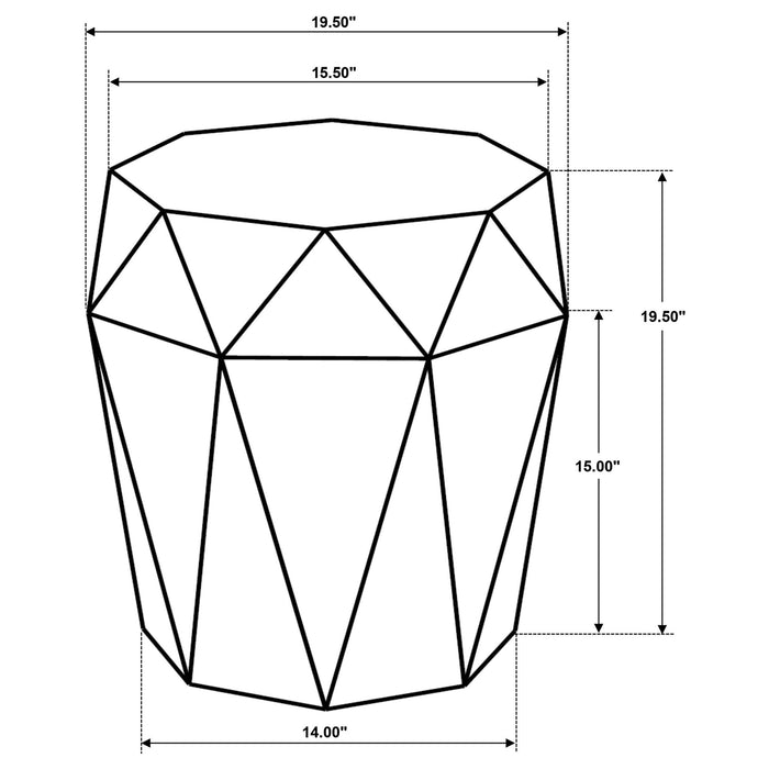 Pringle - Octagonal Side Table Furniture Max