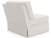 Filmore - Skirted Armless Chair, Special Order - White Universal Furniture