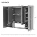 Wall Mounted Bathroom Cabinet With 5 Adjustable Shelves Hearth and Haven