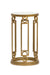 Lorena - Round Accent Table - Burnished Brass Magnussen Furniture