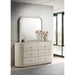 Santiago - 6 Drawer Dresser With Mirror - Ivory Furniture Max