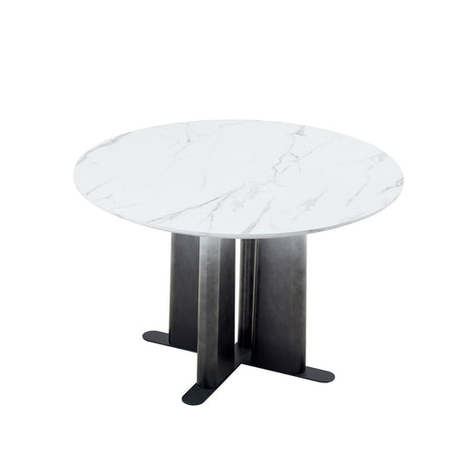 Round Dining Table With Cross Base, Modern Home Furniture Home Essentials