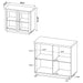 Metro - 2 Door Display Cabinet With Adjustable Shelves - Light Oak Furniture Max