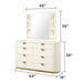 La Pierre - Modern Bedroom Set With Upholstered LED Bed Matrix Furniture Group