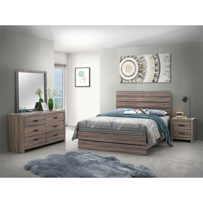 Geary - Slatted Headboard Panel Bedroom Set Furniture Max