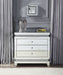 Lotus - 32" Console Cabinet - Mirrored & Faux Ice Cube Crystals ACME