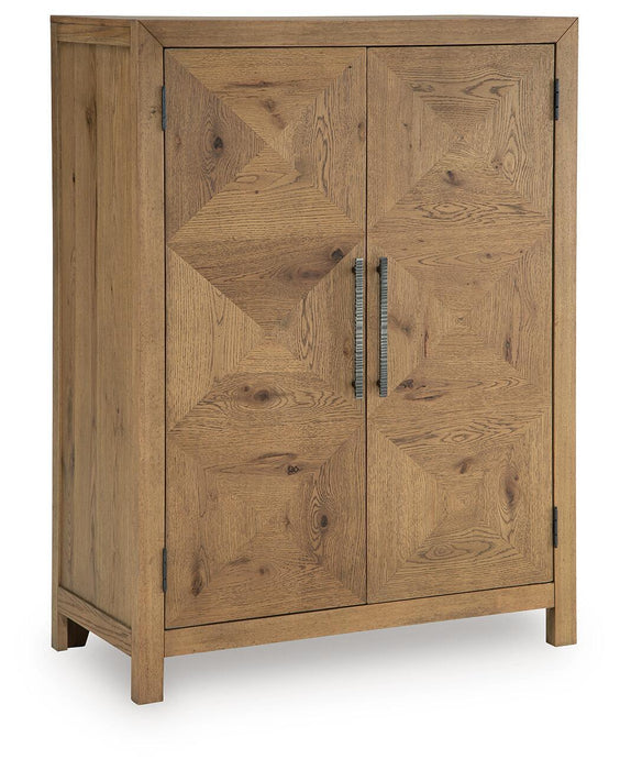 Clayburns - Bar Cabinet - Light Brown Signature Design by Ashley®