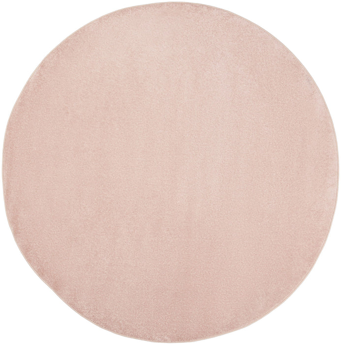 8' X 8' Round Non Skid Indoor / Outdoor Area Rug - Pink