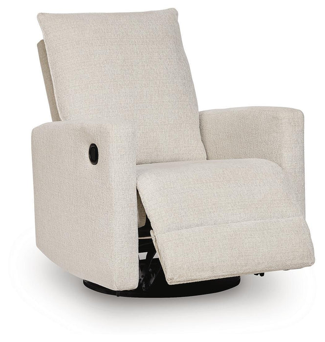 Oaklynn-Manor - Swivel Glider Recliner - Canvas Signature Design by Ashley®