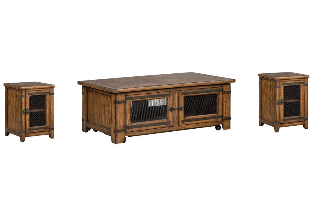 Chesterfield - Lift Top Storage Caster Cocktail Table Set Magnussen Furniture