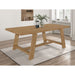 Gavilon - Rectangular Trestle Base Dining Table - Brown Furniture Max