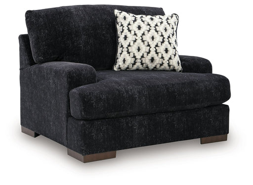 Whitmore Manor - Chair And A Half - Black Pearl Benchcraft®