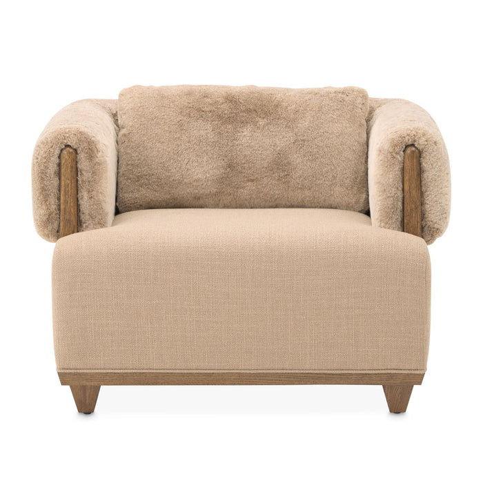 Portrait - Accent Chair - Toffee / Sienna Brown Michael Amini