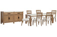 Plum Creek - 8 Piece Rectangular Dining Table Set Magnussen Furniture