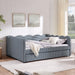 Gingham Daybed With USB Charging Port, Wave-Shaped Design Home Essentials