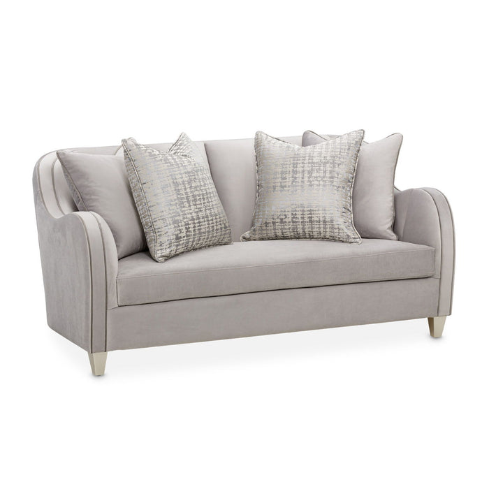 Roxbury Park - Velvet Loveseat - Steel/Slate