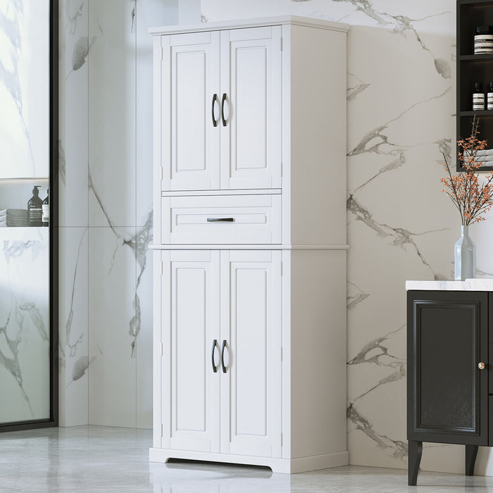 Bathroom Storage Cabinet With Drawer And Adjustable Shelf Noble House