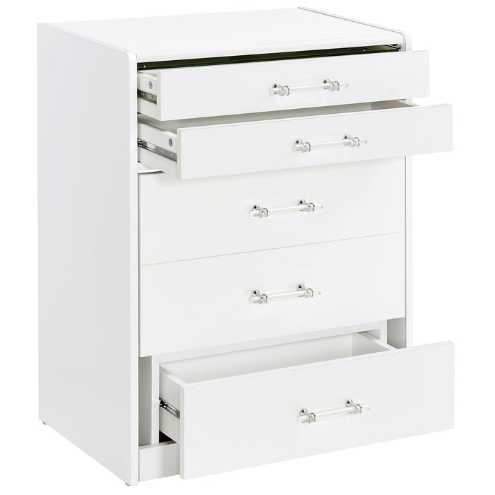 Ayuba - 3 Drawer Makeup Vanity Table With Mirror And Stool Furniture Max