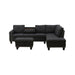 L - Shaped 3 Piece Sectional Sofa With Chaise, Storage Ottoman & Cup Holders Home Essentials