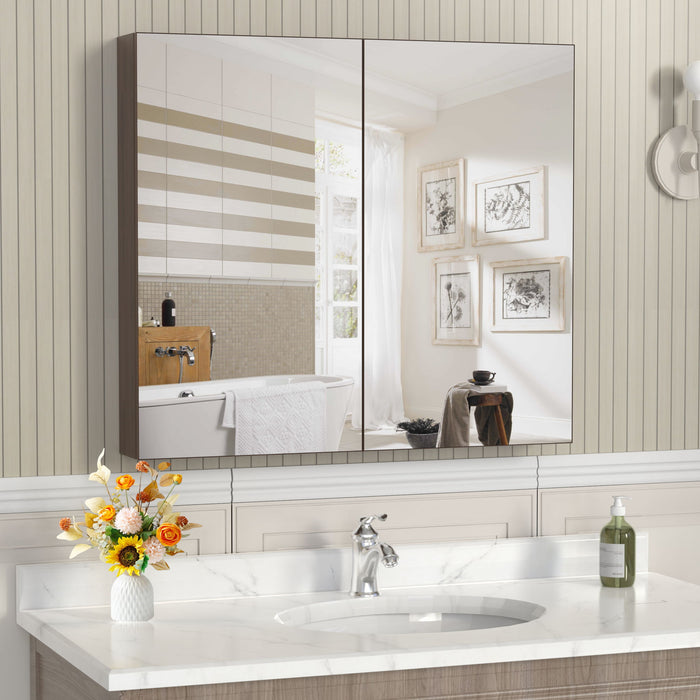 Medicine Cabinet, Wall Mounted Bathroom Mirror With Storage Home Essentials