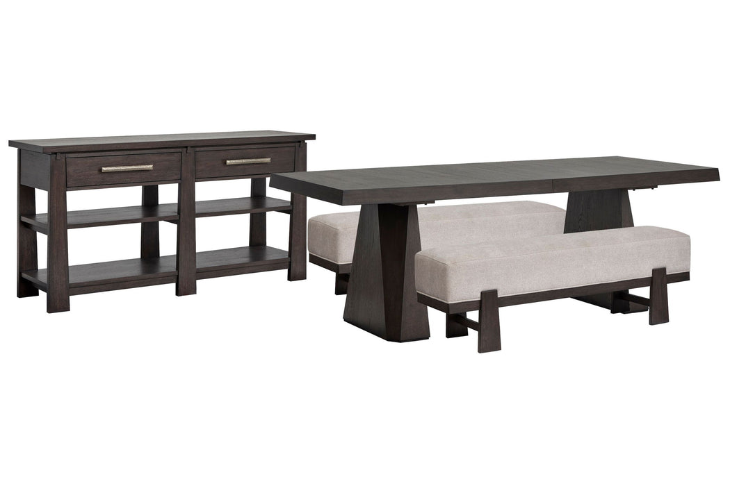 Tauren - Double Pedestal Dining Table Set Magnussen Furniture