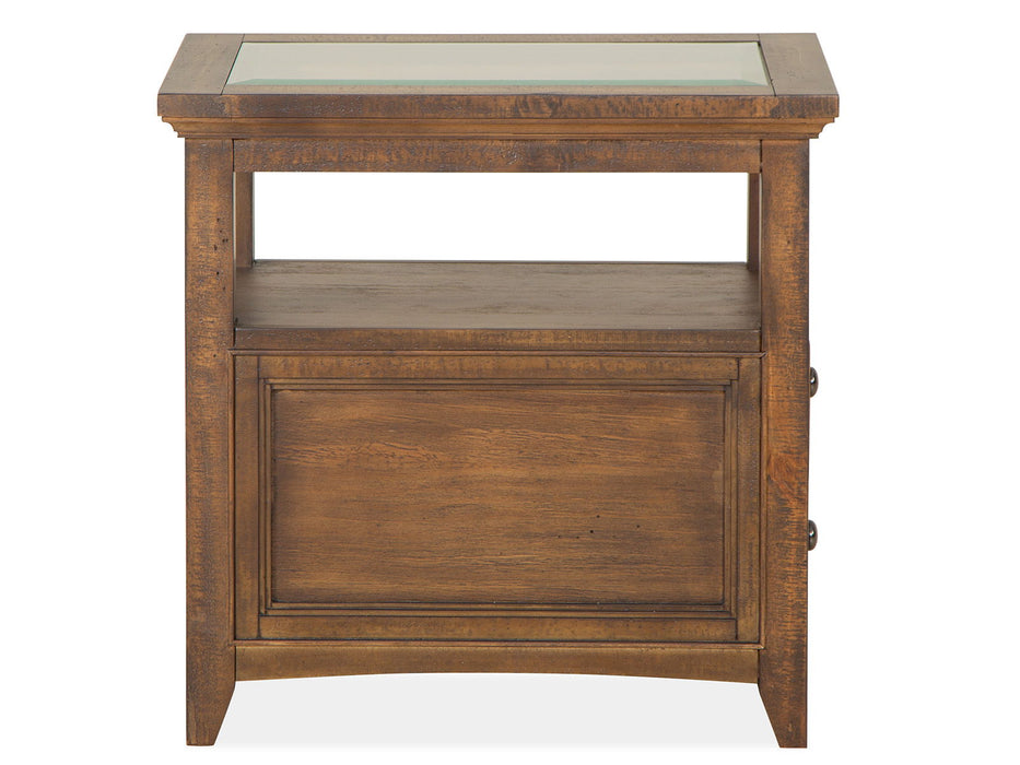 Bay Creek - Chairside End Table - Toasted Nutmeg Magnussen Furniture