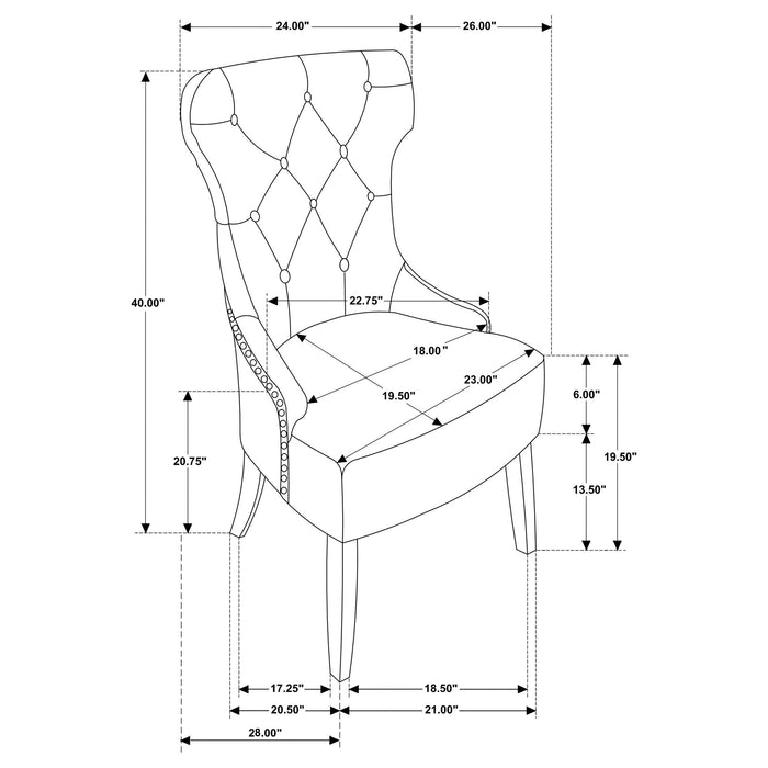 Gillian - Dining Side Chair Furniture Max
