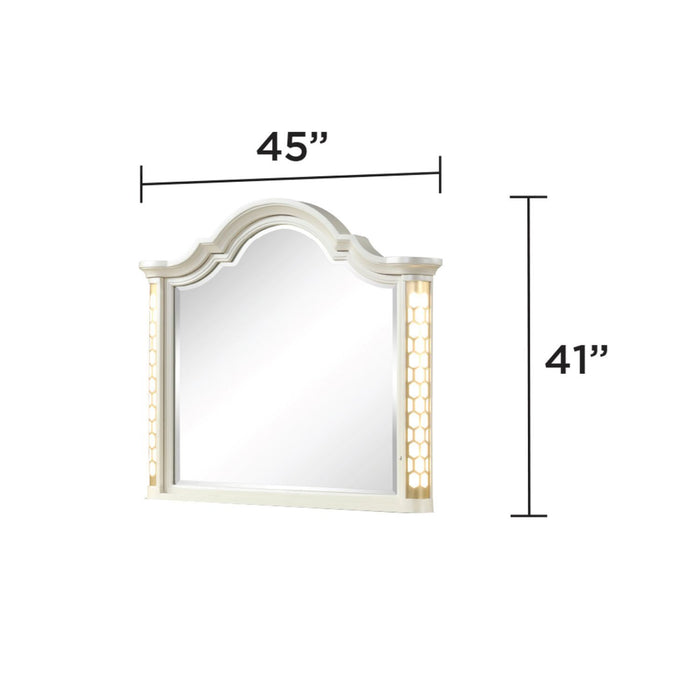 Jasmine - Mirror With Side LED Lightning (Includes Only Mirror) - Beige Matrix Furniture Group