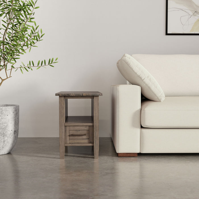 Ela - Narrow End Table - Brown Simpli-Home