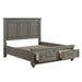 Bed With Drawers, Tall Panel Headboard Home Essentials