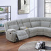 Sectional Sofa Set With Console Cup Holders, 3 Piece Reclining Living Room Couch - Gray Ash Home Essentials