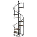 8 Shelf Staircase Bookcase Industrial Storage And Scratch Resistant Shelves - Brown Furniture Max