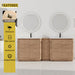 Soft Close Door Freestanding Bathroom Vanity With Sink, 1 Small Storage Cabinet Home Essentials