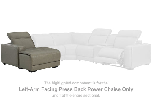 Correze - LAF PWR Reclining Back Chaise - Gray Signature Design by Ashley®