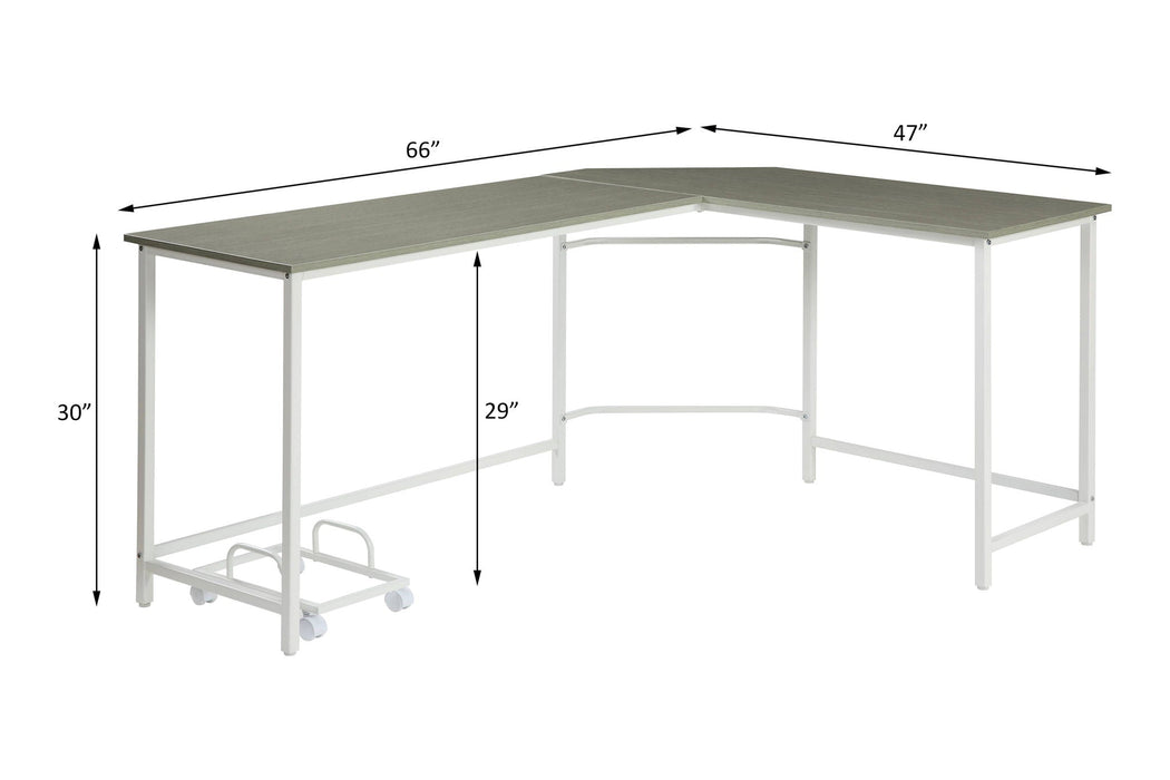 Bambina - Computer Desk - Gray & White ACME