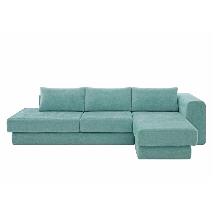 L-Shaped Modular Sofa With Double Layer Cushion Noble House