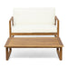 Belgian - Loveseat & Coffee Table Set With Water Resistant Cushions Noble House