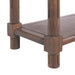 Narrow Side End Tables With Shelf (Set of 2) - Chestnut Home Essentials