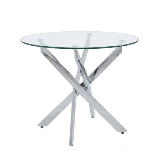 Round Dining, Kitchen Table For Dining Room - Chrome Home Essentials