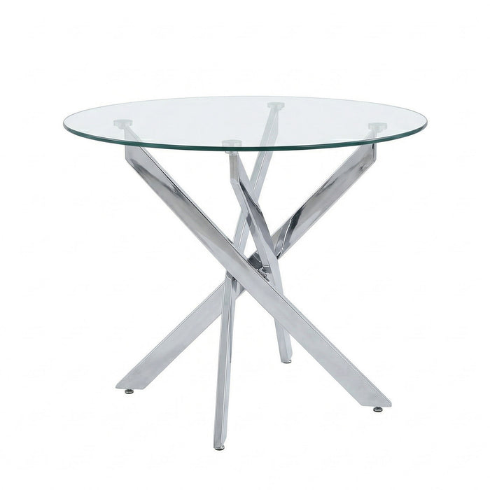 Round Dining, Kitchen Table For Dining Room - Chrome Home Essentials